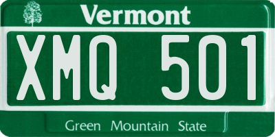 VT license plate XMQ501