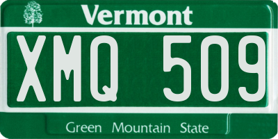 VT license plate XMQ509