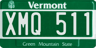 VT license plate XMQ511