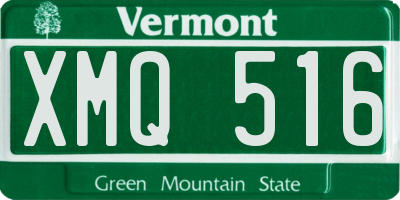 VT license plate XMQ516