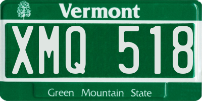 VT license plate XMQ518