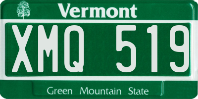 VT license plate XMQ519