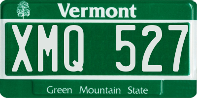 VT license plate XMQ527