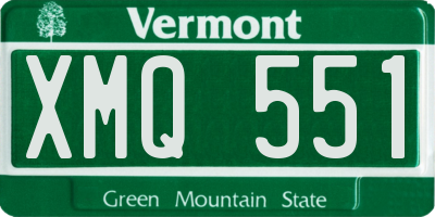 VT license plate XMQ551