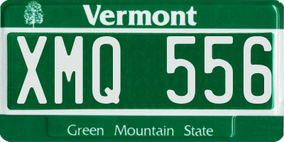 VT license plate XMQ556
