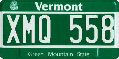 VT license plate XMQ558