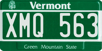 VT license plate XMQ563