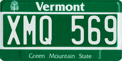 VT license plate XMQ569