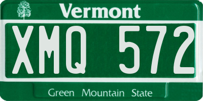 VT license plate XMQ572