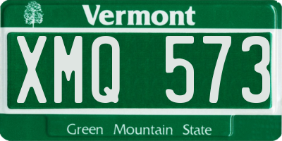 VT license plate XMQ573