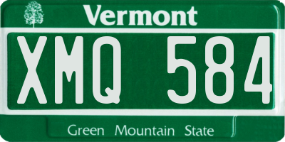 VT license plate XMQ584