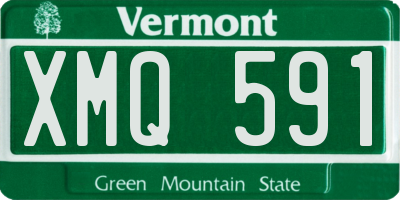 VT license plate XMQ591