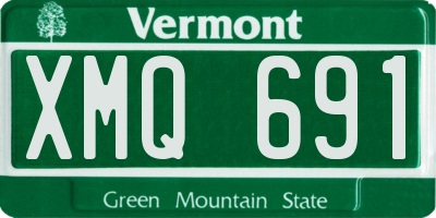 VT license plate XMQ691
