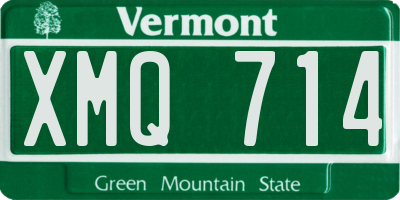 VT license plate XMQ714