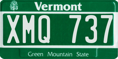 VT license plate XMQ737