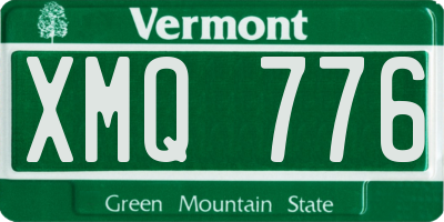VT license plate XMQ776