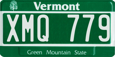 VT license plate XMQ779