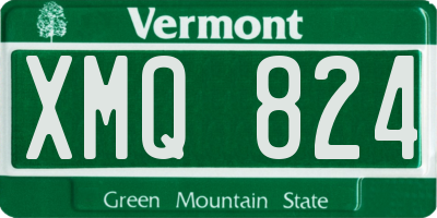 VT license plate XMQ824