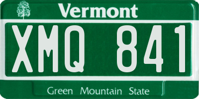 VT license plate XMQ841