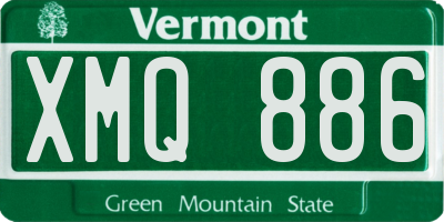 VT license plate XMQ886