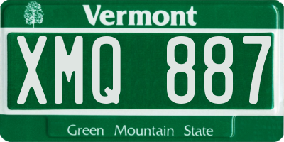 VT license plate XMQ887