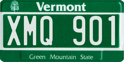 VT license plate XMQ901