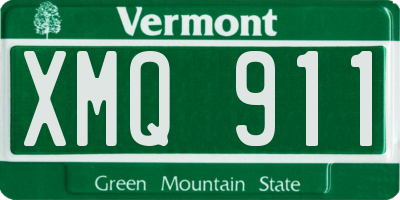 VT license plate XMQ911