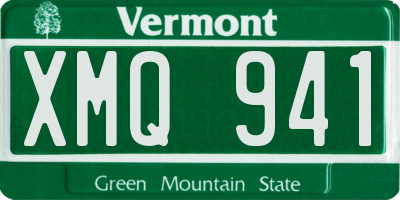 VT license plate XMQ941