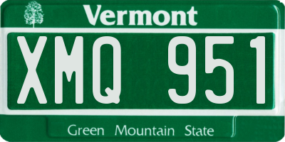 VT license plate XMQ951
