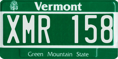 VT license plate XMR158