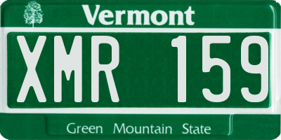VT license plate XMR159