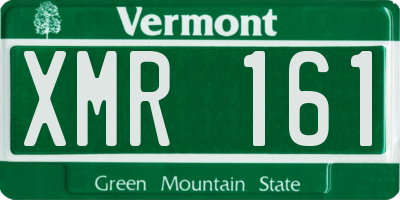 VT license plate XMR161