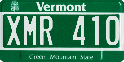 VT license plate XMR410
