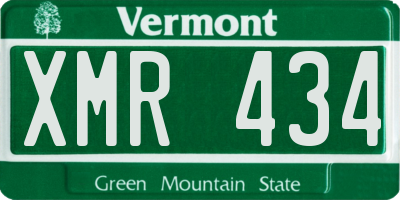VT license plate XMR434
