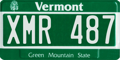 VT license plate XMR487