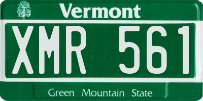 VT license plate XMR561