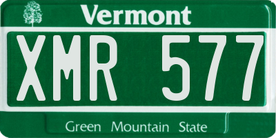 VT license plate XMR577