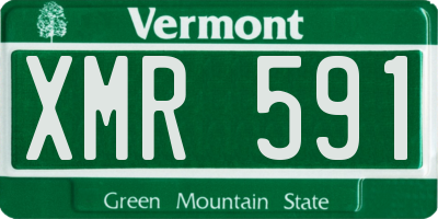 VT license plate XMR591