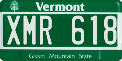 VT license plate XMR618