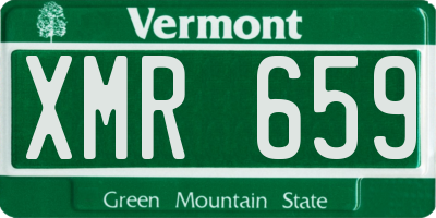 VT license plate XMR659
