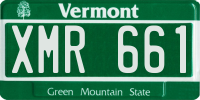 VT license plate XMR661