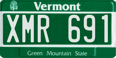 VT license plate XMR691