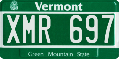 VT license plate XMR697