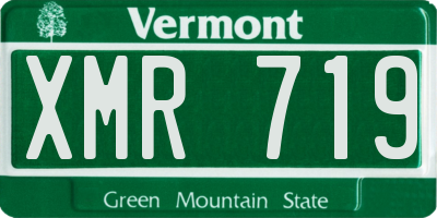 VT license plate XMR719