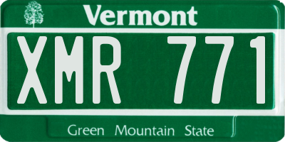 VT license plate XMR771
