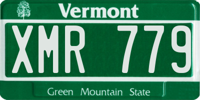VT license plate XMR779
