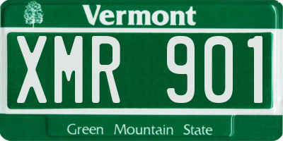 VT license plate XMR901