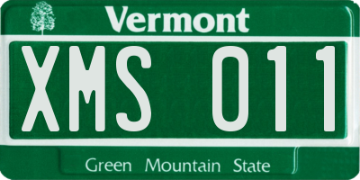 VT license plate XMS011