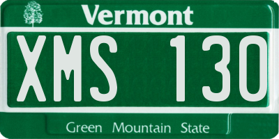 VT license plate XMS130