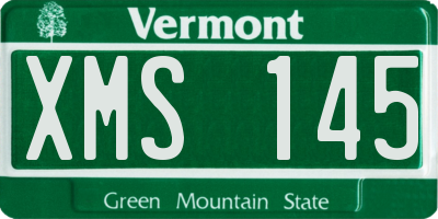 VT license plate XMS145